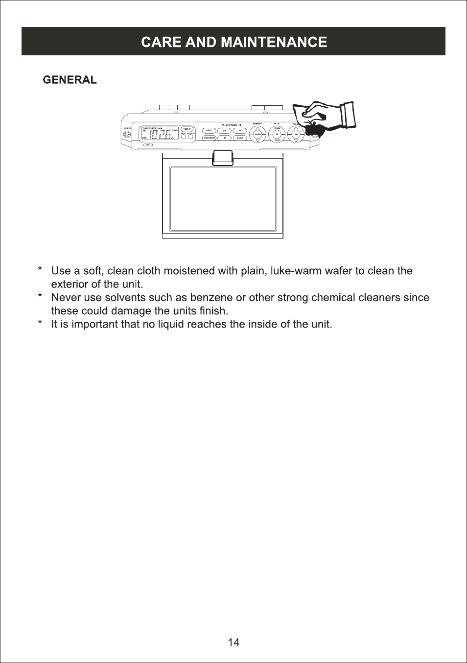 Curtis KCR2622UK User Manual | Page 15 / 17