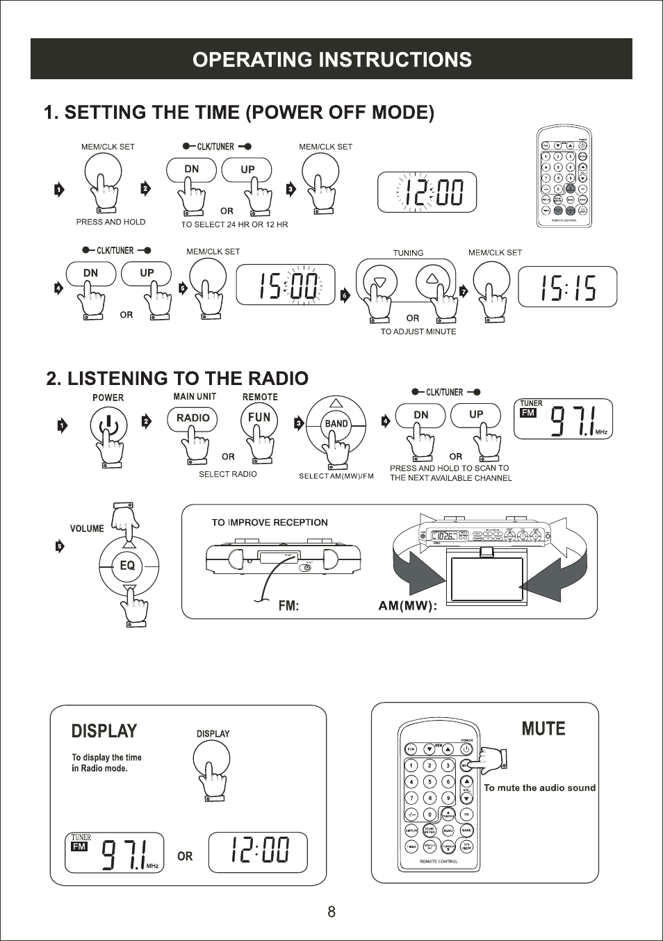 Curtis KCR2622UK User Manual | Page 9 / 17