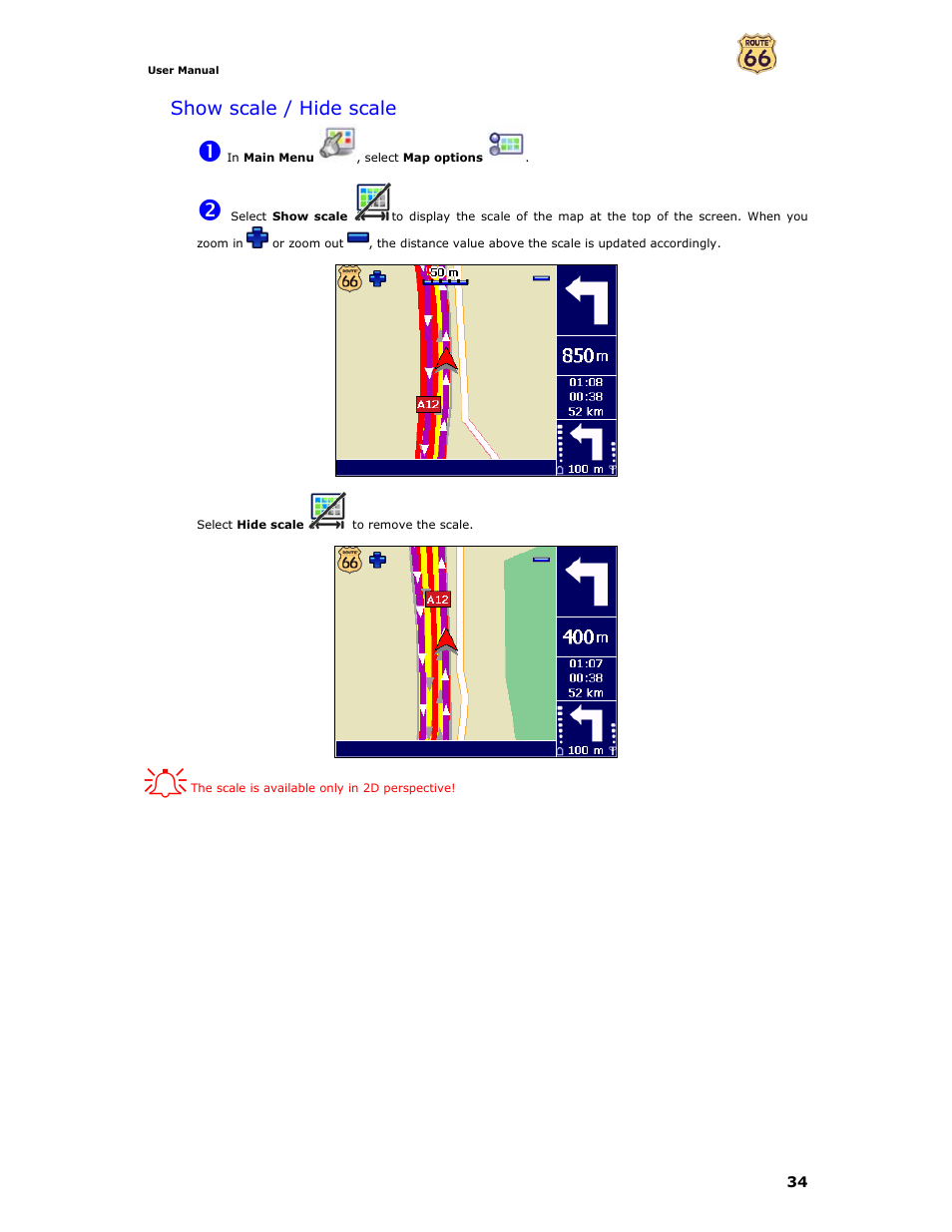 Show scale / hide scale | Curtis GPD359 User Manual | Page 34 / 71