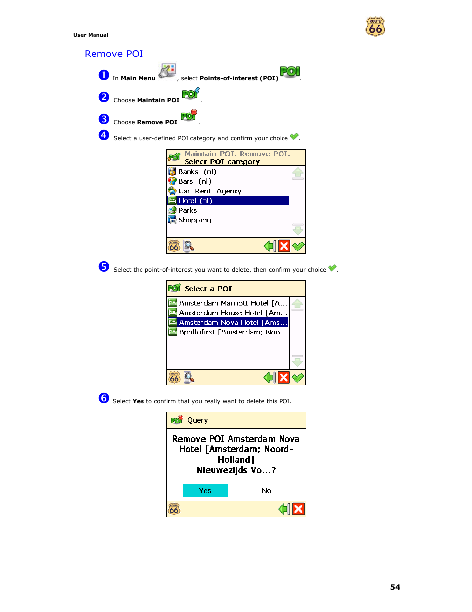 Remove poi | Curtis GPD359 User Manual | Page 54 / 71