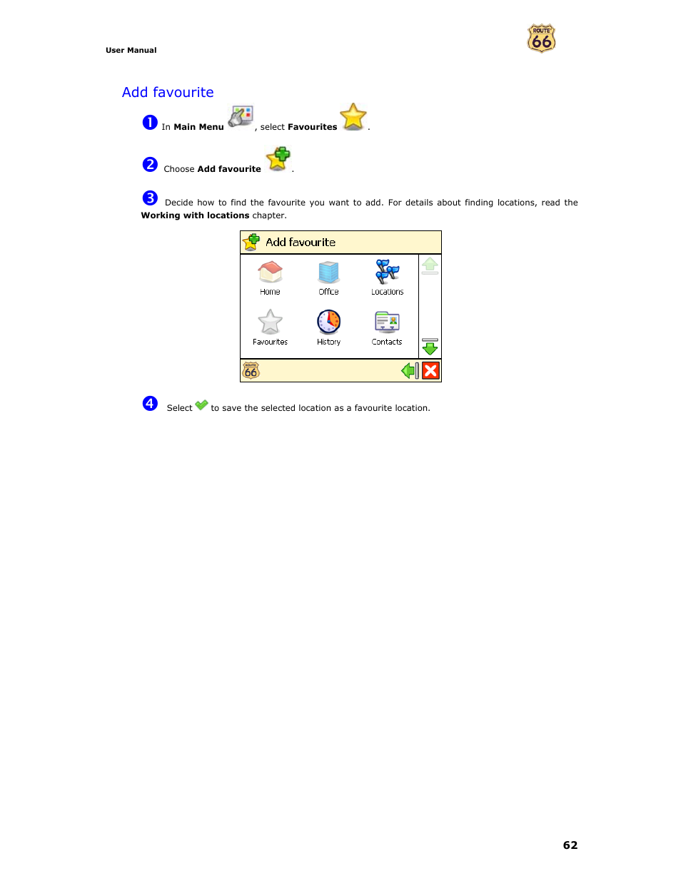 Add favourite | Curtis GPD359 User Manual | Page 62 / 71