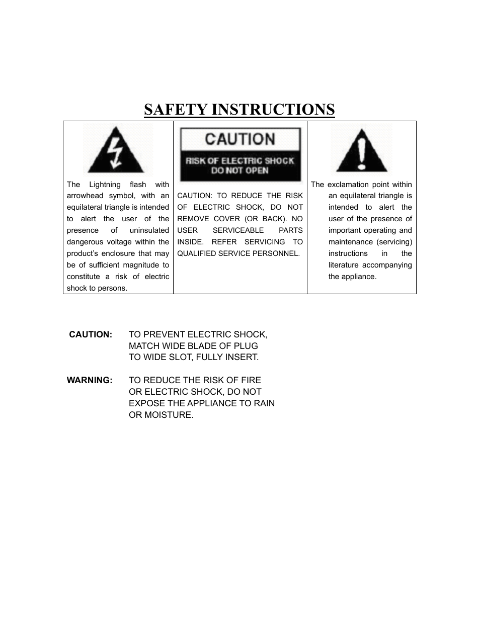 Safety instructions | Curtis RCD313 User Manual | Page 2 / 11