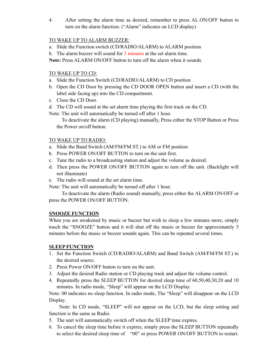 Curtis RCD313 User Manual | Page 8 / 11