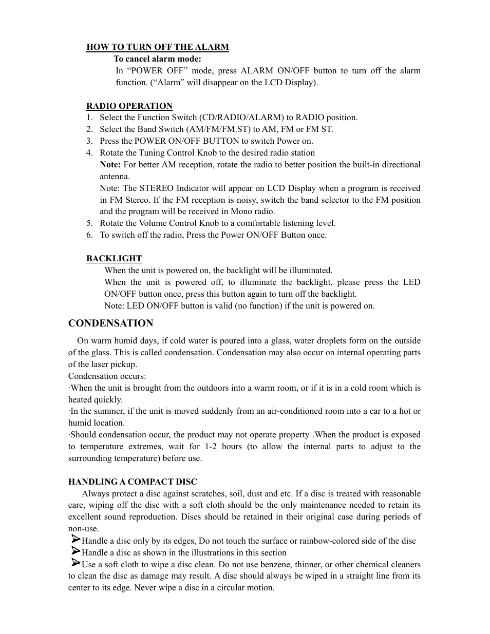 Curtis RCD313 User Manual | Page 9 / 11