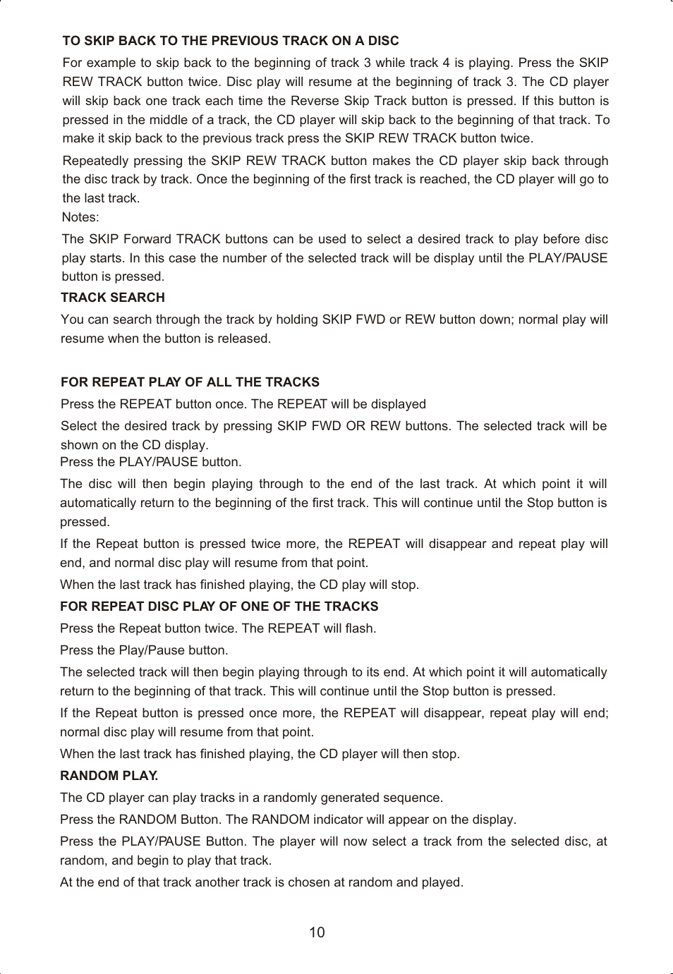 Curtis RCD725 User Manual | Page 12 / 17