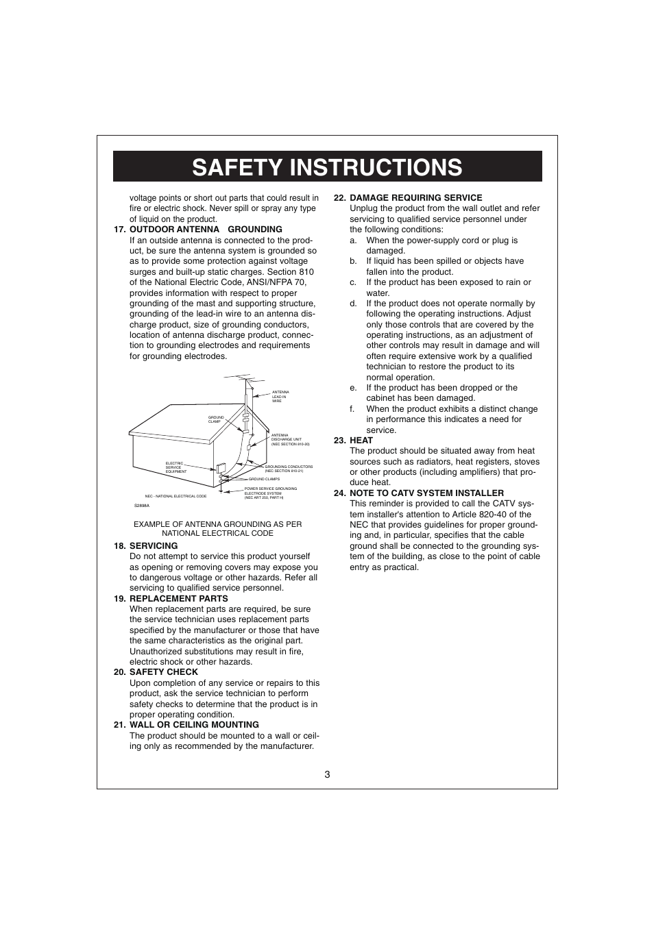 Safety instructions | Curtis RCD831 User Manual | Page 4 / 14