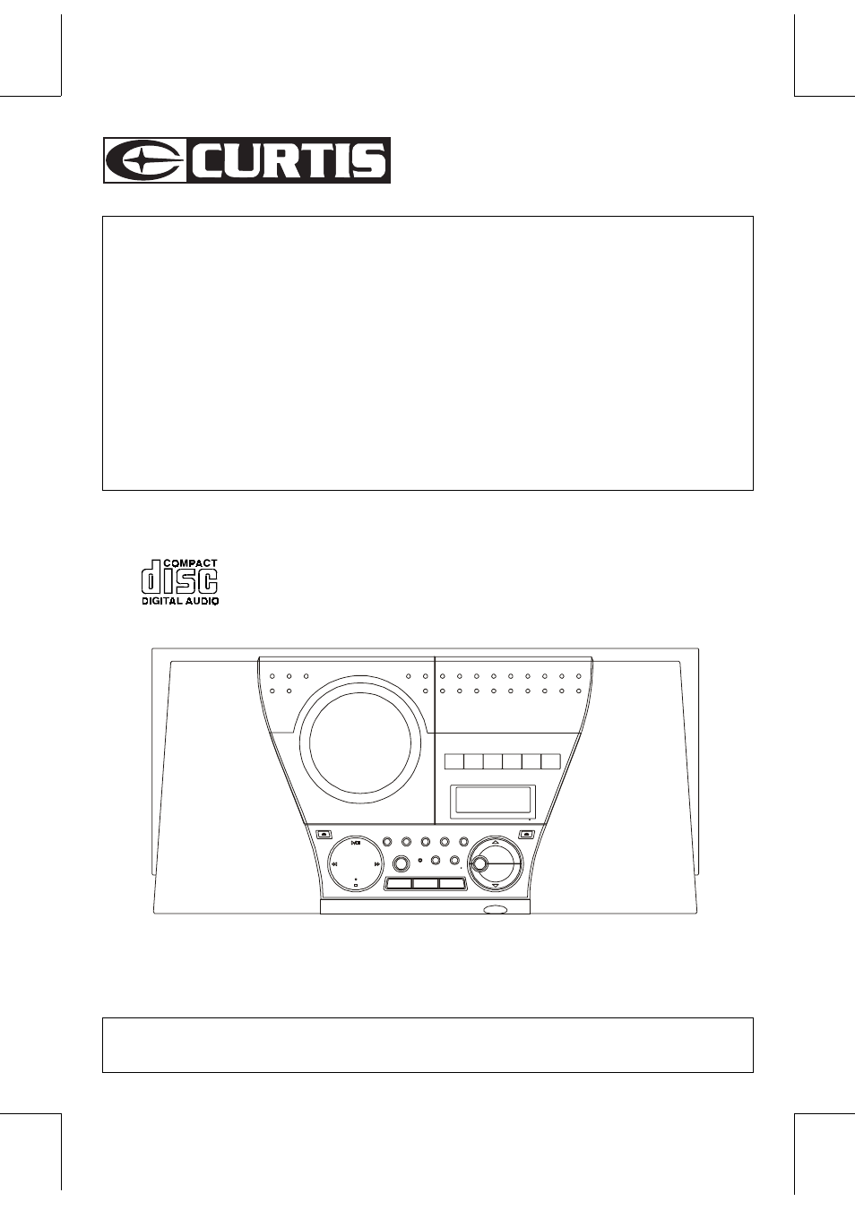Curtis RCD877 User Manual | 12 pages