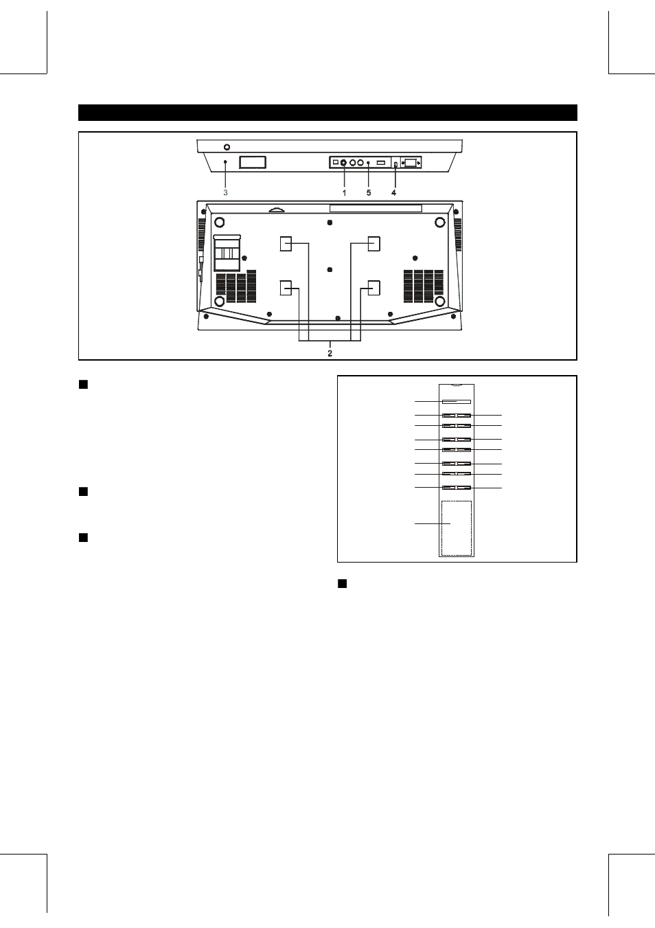 Continued), Fm antenna, Reset | Rear panel " remote control | Curtis RCD877 User Manual | Page 7 / 12