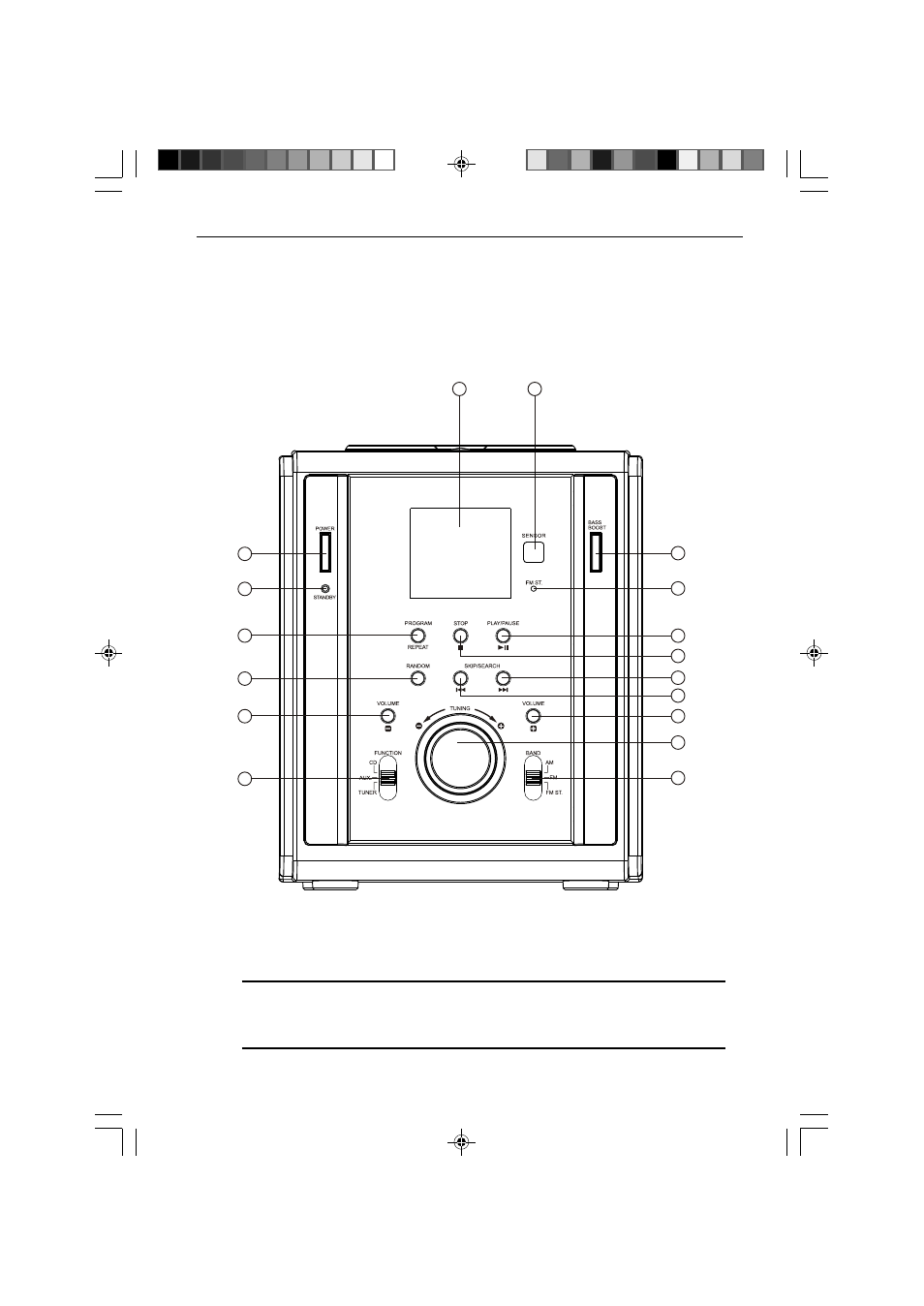 Ò³ãæ 6, Location of controls, Front view | Curtis RCD882 User Manual | Page 6 / 18