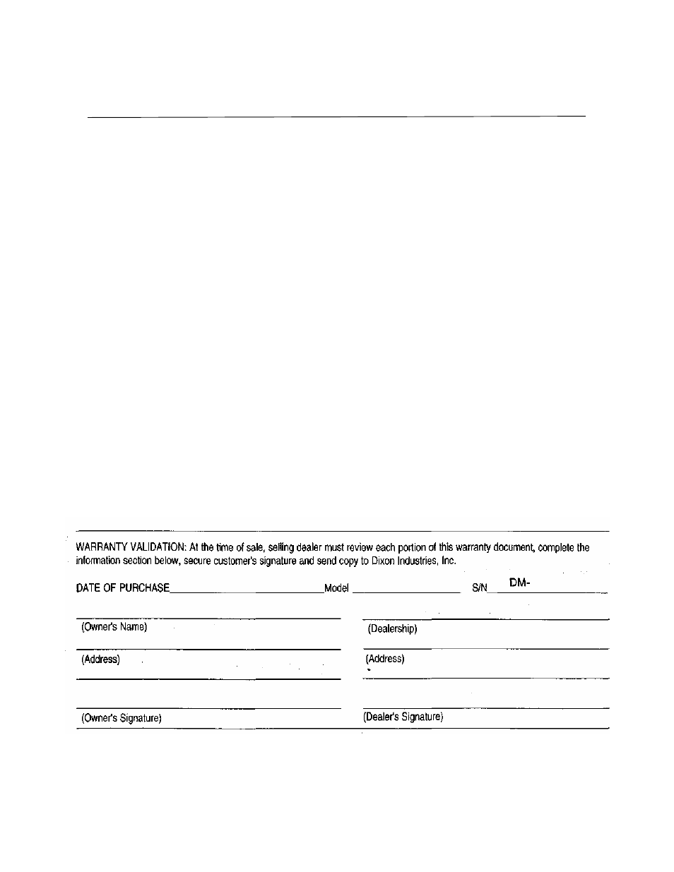 Dixon limited warranty policy -- hydro-gear models | Dixon 6601 User Manual | Page 10 / 51