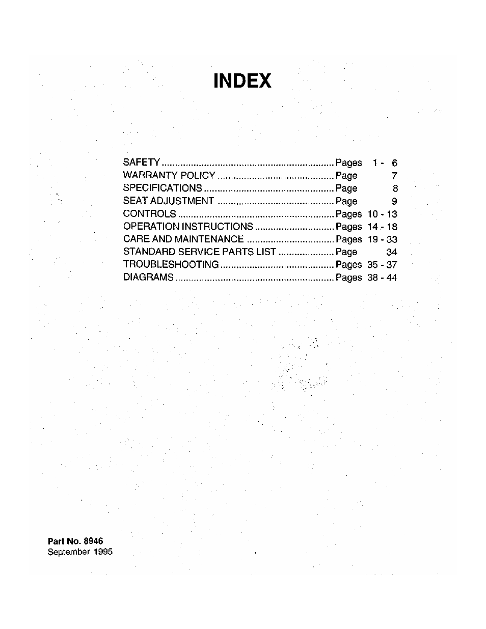 Dixon 6601 User Manual | Page 3 / 51