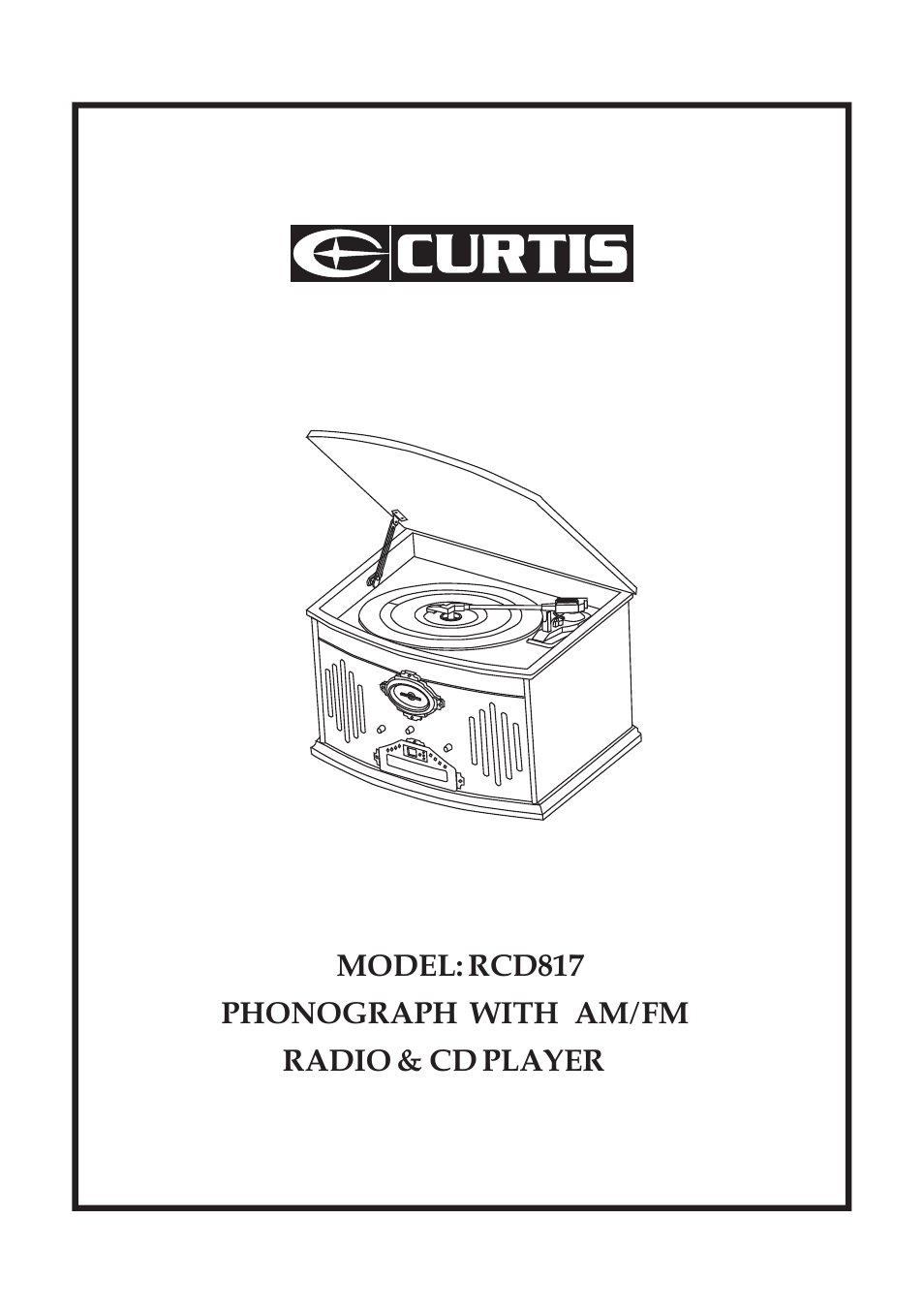 Curtis RCD817 User Manual | 11 pages