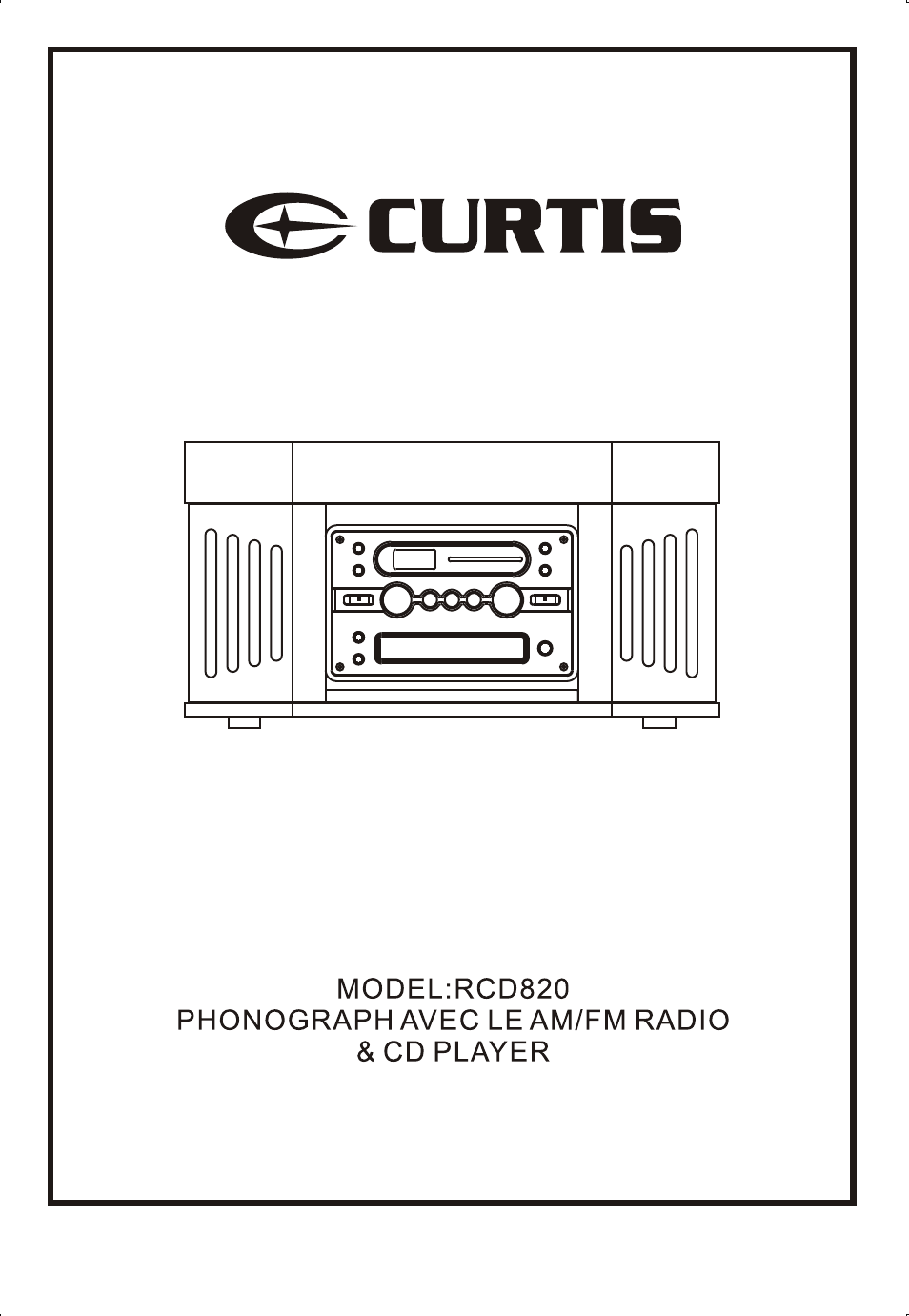 Curtis RCD820 User Manual | 11 pages