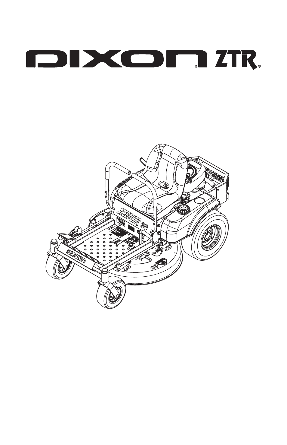 Dixon SpeedZTR 968999545 User Manual | 48 pages