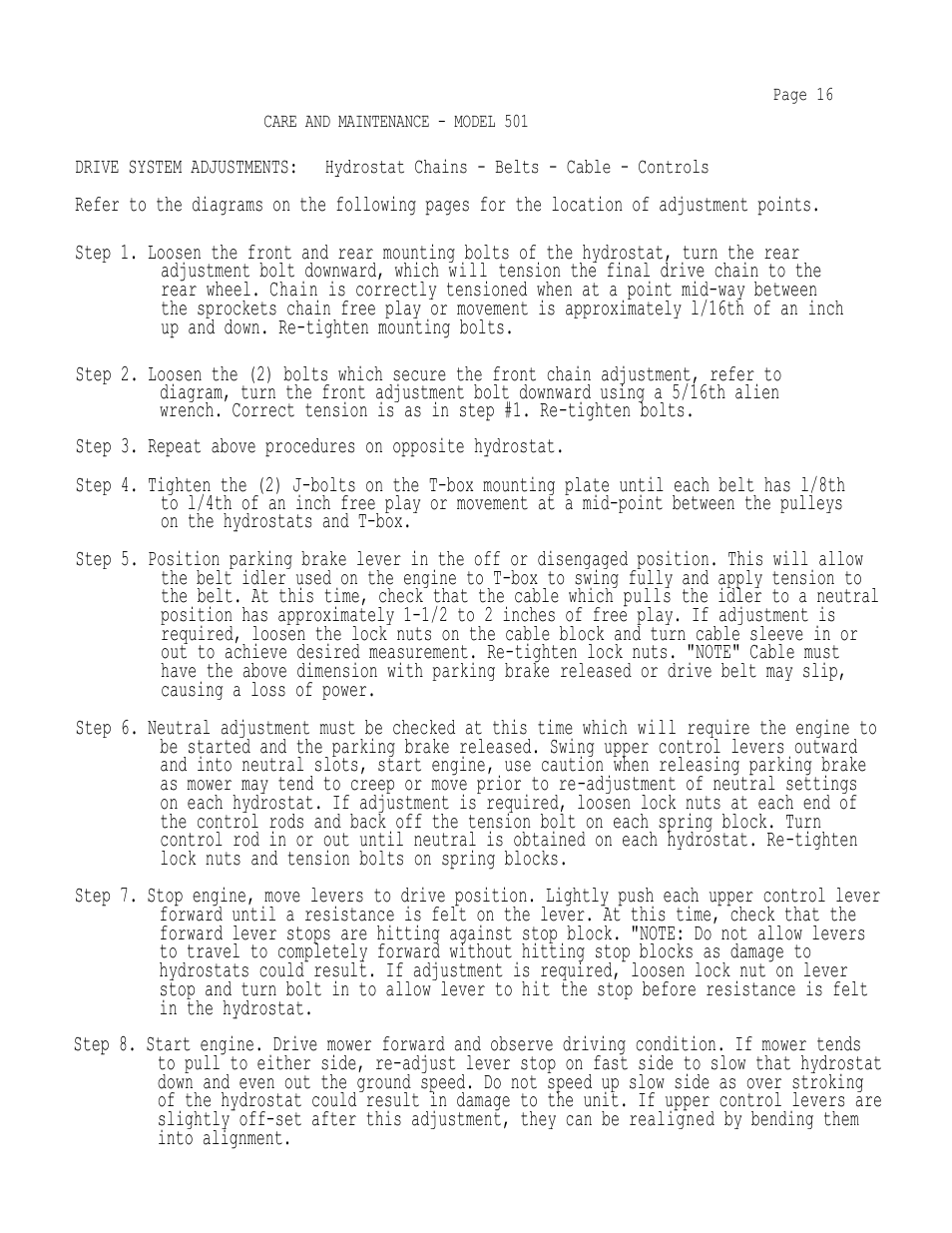 Dixon 501 User Manual | Page 19 / 35
