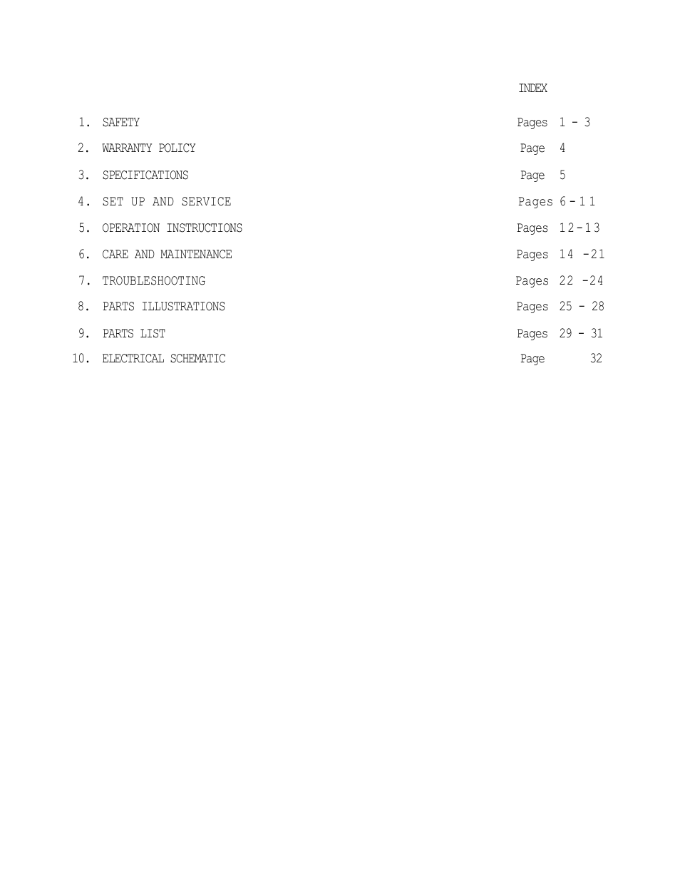 Dixon 501 User Manual | Page 2 / 35