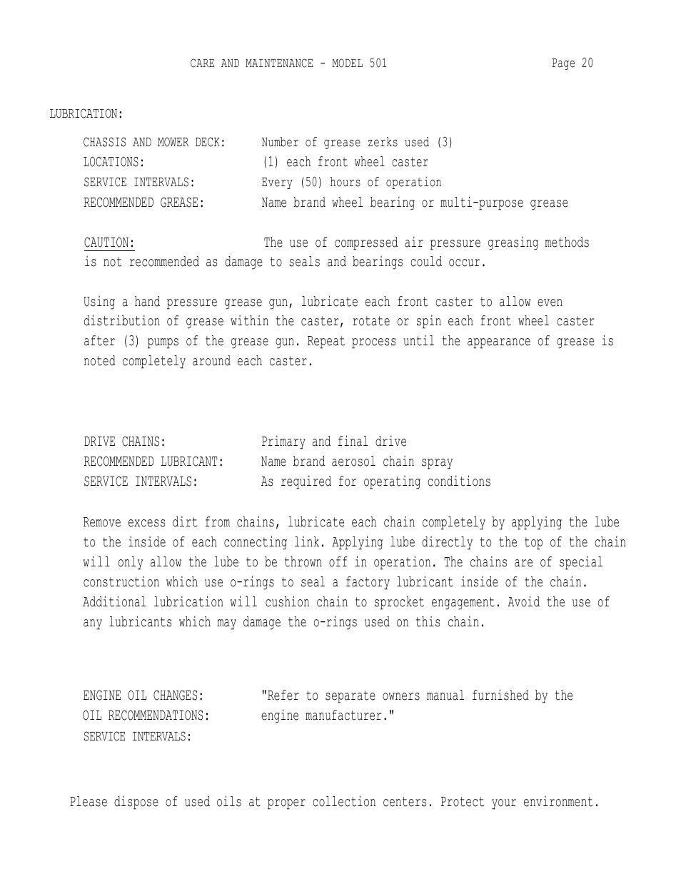 Dixon 501 User Manual | Page 23 / 35