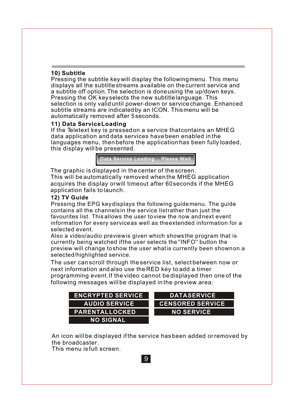Ò³ãæ 13 | Curtis DVB102UK User Manual | Page 13 / 29