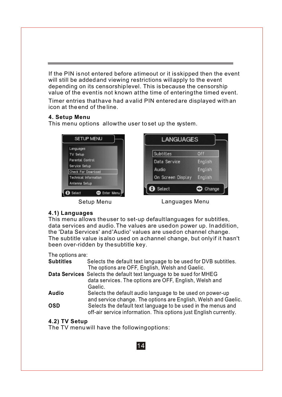 Ò³ãæ 18 | Curtis DVB102UK User Manual | Page 18 / 29