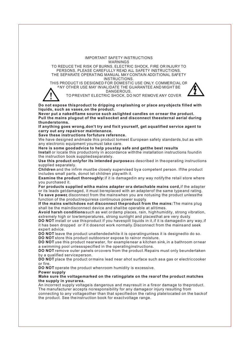 Ò³ãæ 2 | Curtis DVB102UK User Manual | Page 2 / 29