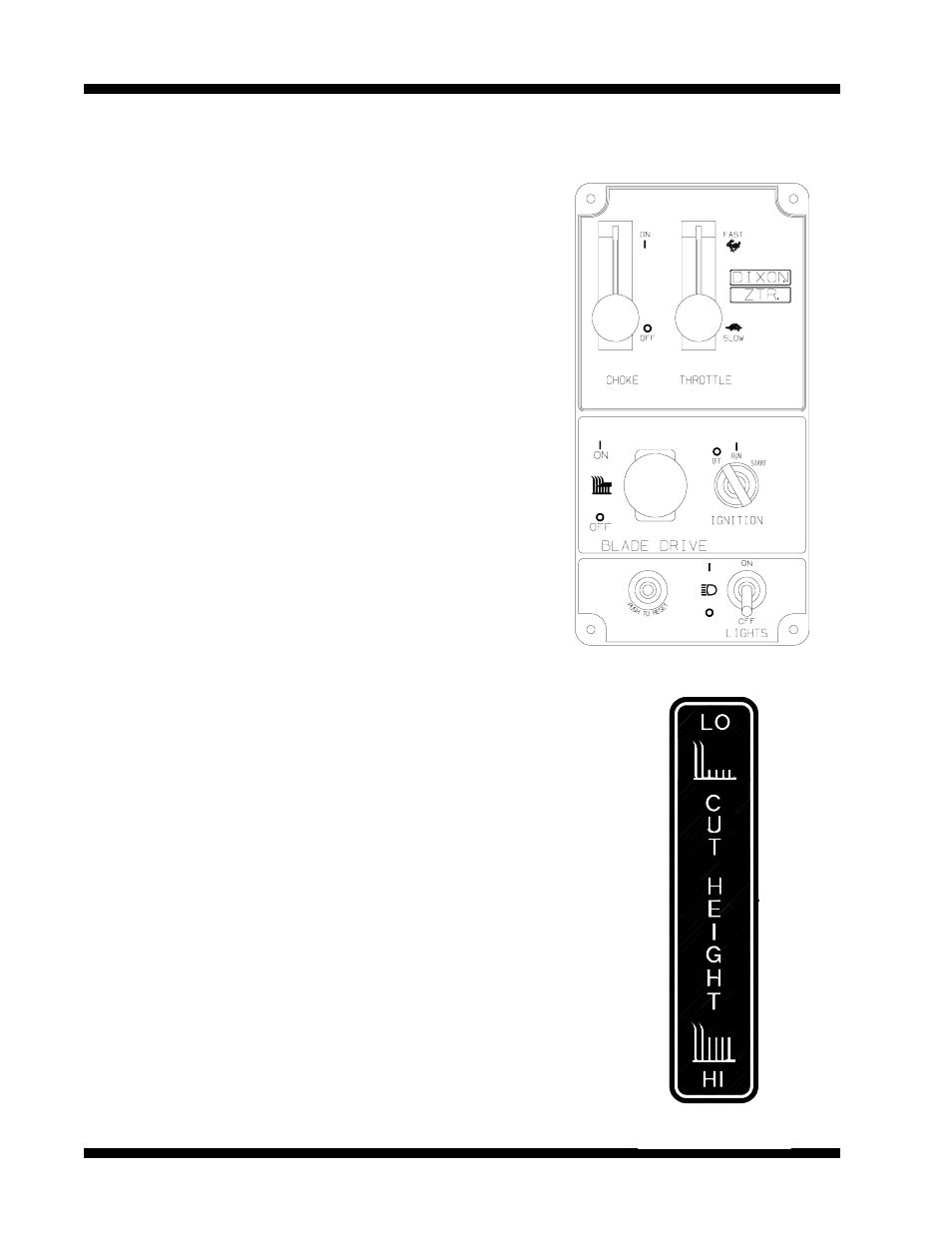 Controls | Dixon ZTR 5425 User Manual | Page 18 / 49