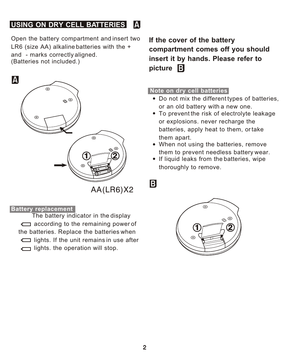 Curtis CDMP364 User Manual | Page 3 / 11
