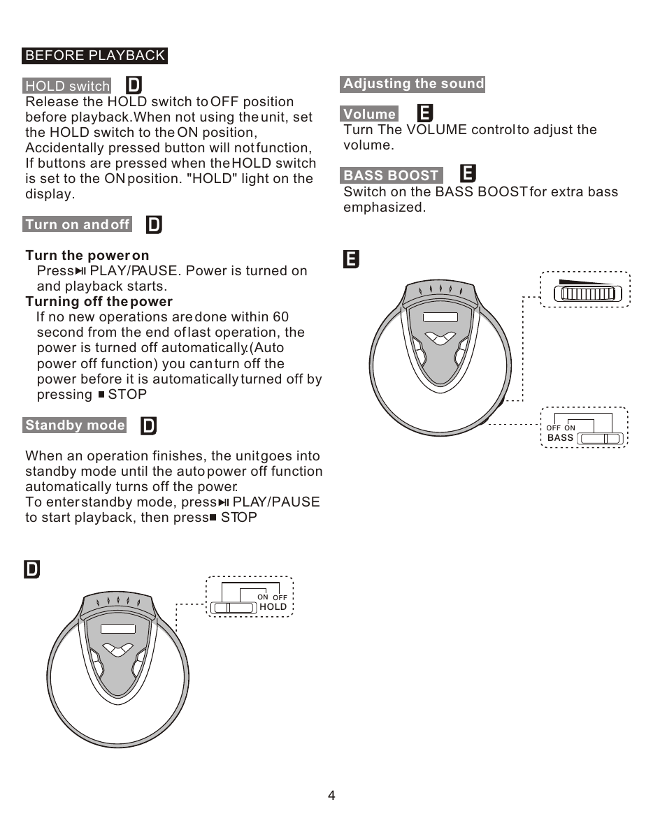 De e | Curtis CDMP364 User Manual | Page 5 / 11