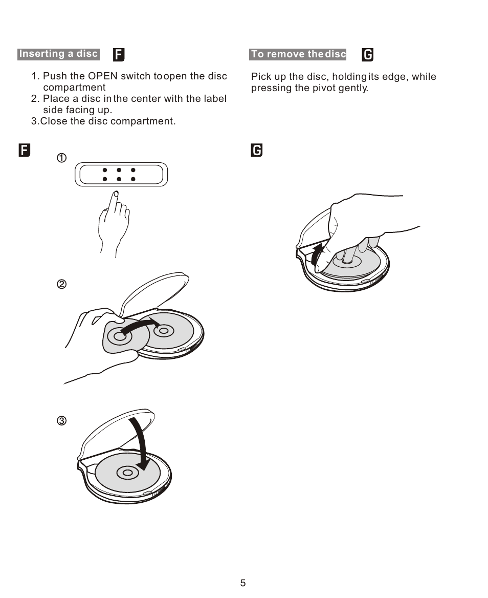 Gf g | Curtis CDMP364 User Manual | Page 6 / 11
