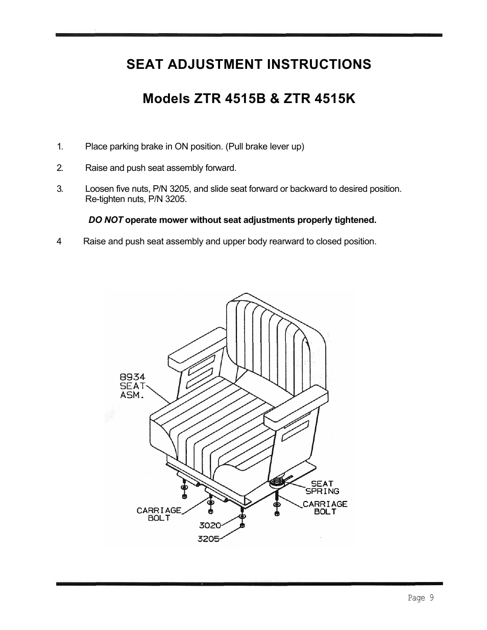 Dixon 1998 User Manual | Page 12 / 39