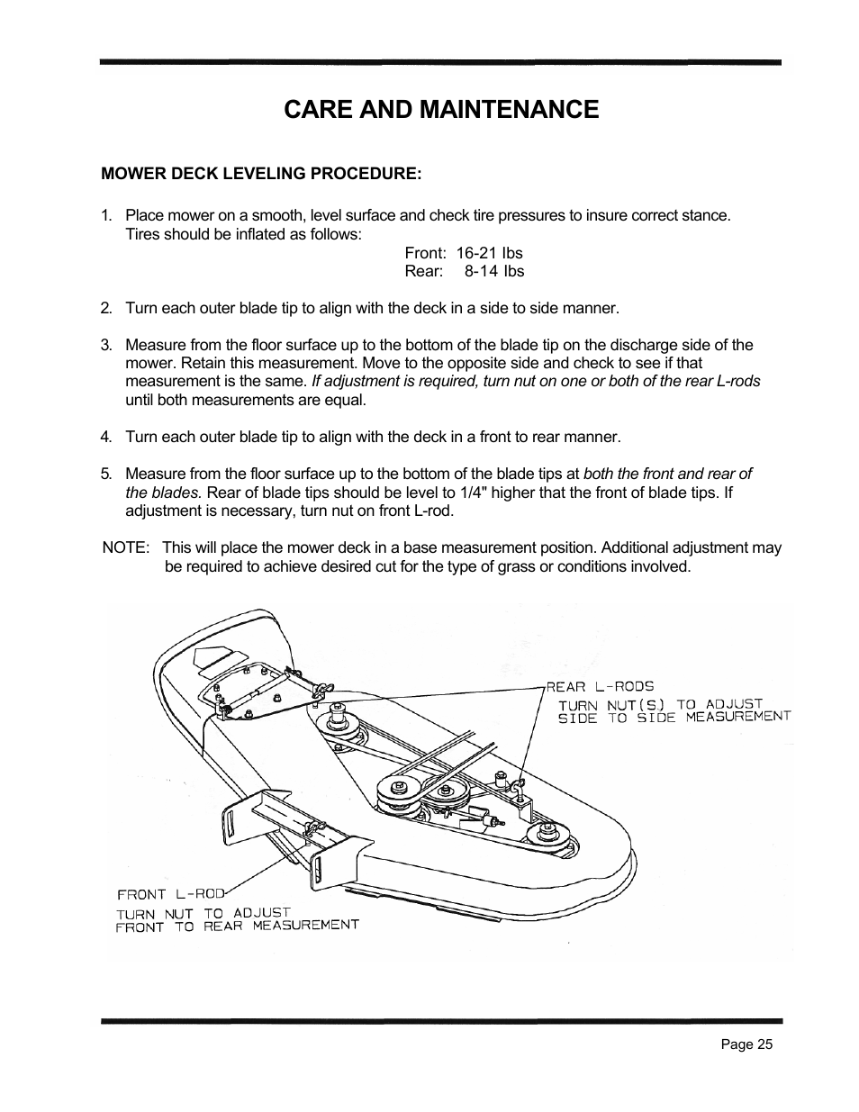 Care and maintenance | Dixon 1998 User Manual | Page 28 / 39