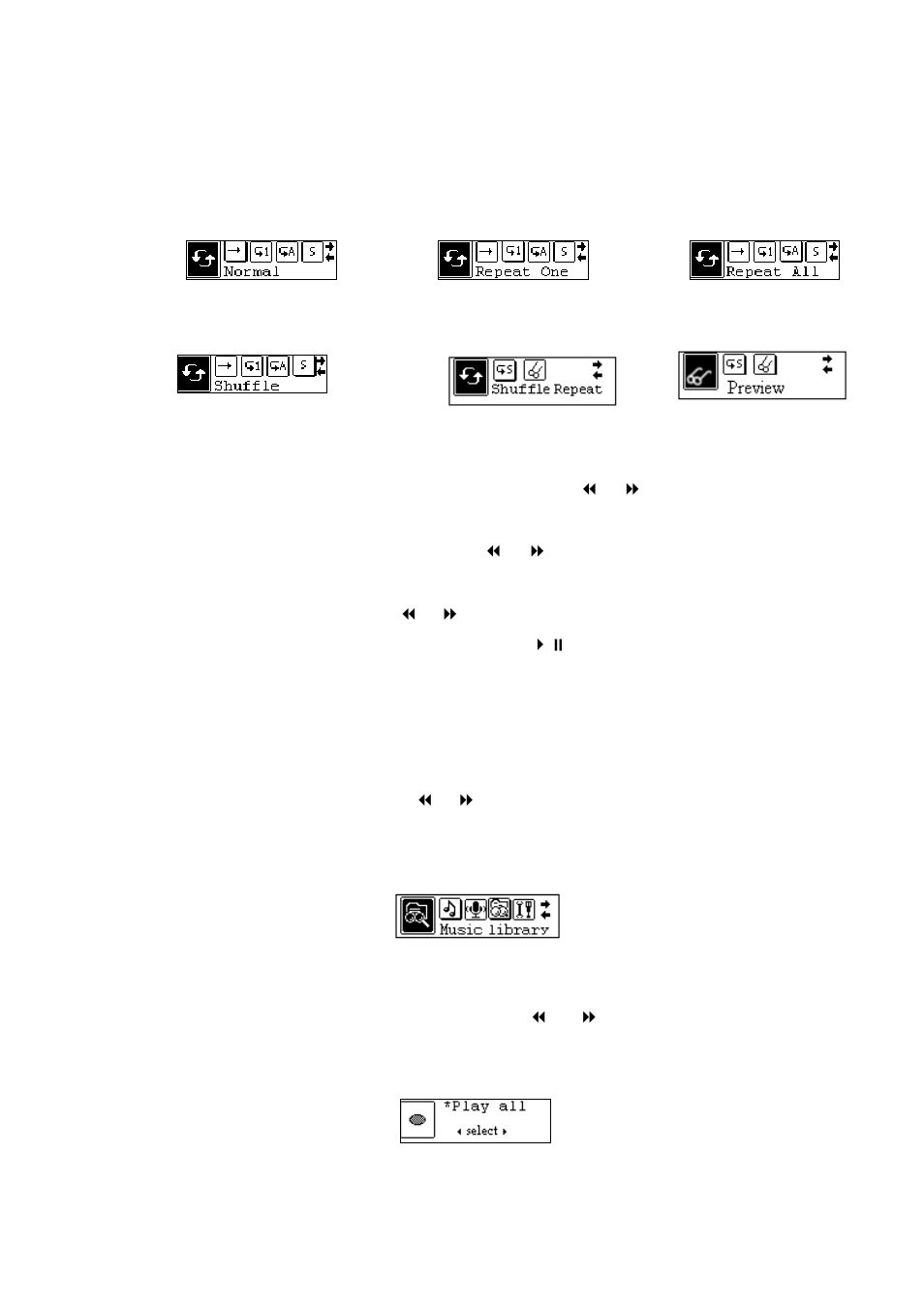 3 music library | Curtis MP4212 User Manual | Page 7 / 19