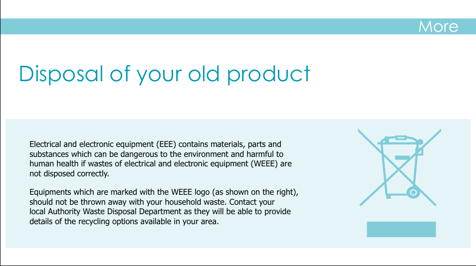 页面 27, Disposal of your old product | Curtis MPK4921BUK User Manual | Page 26 / 27