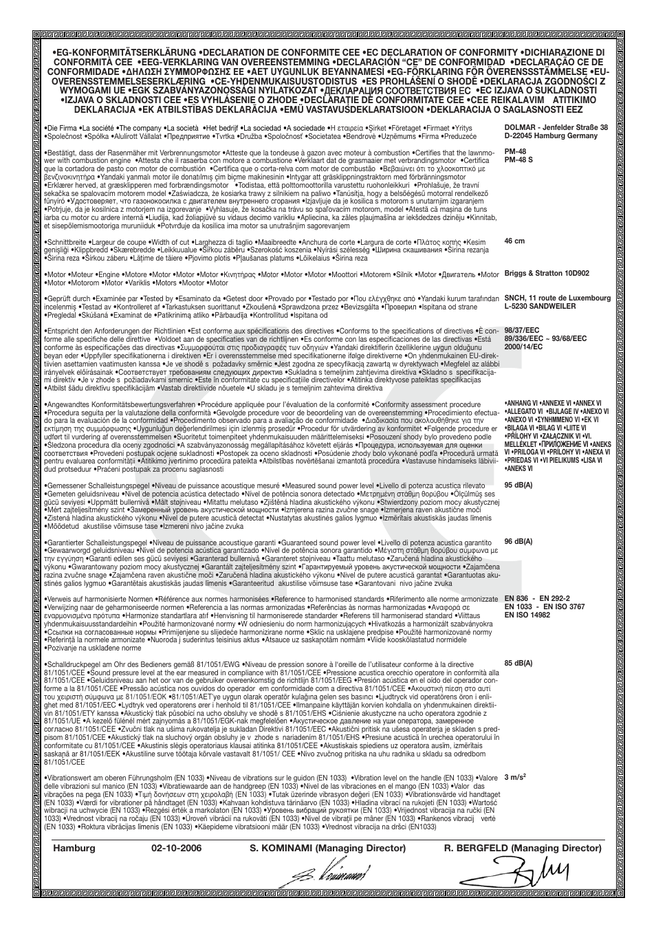 Dolmar PM-43 User Manual | Page 71 / 76