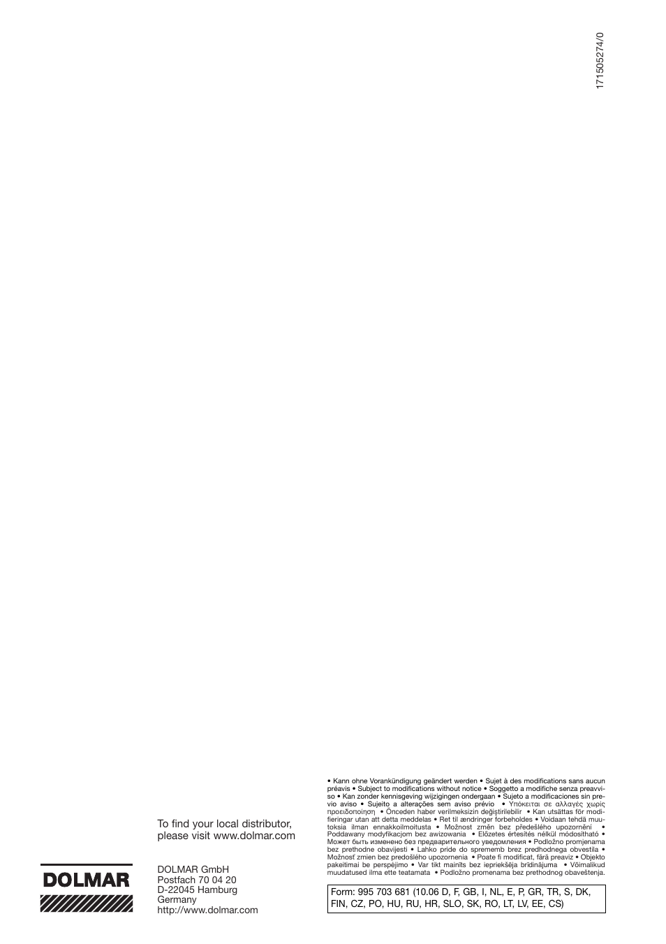 Dolmar PM-43 User Manual | Page 76 / 76