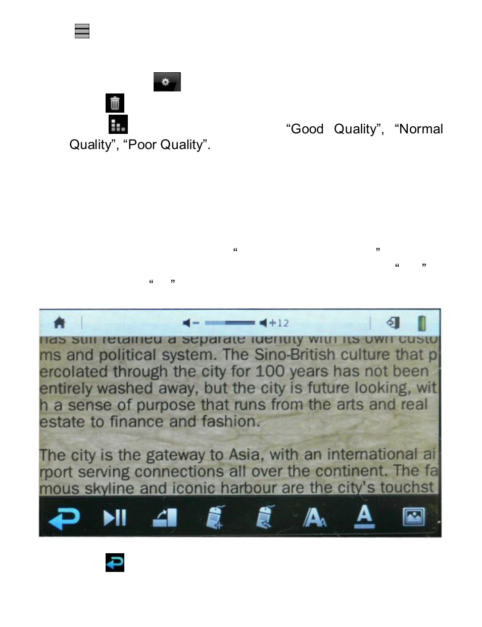 Operation of e-book | Curtis MPK8990UK User Manual | Page 17 / 23