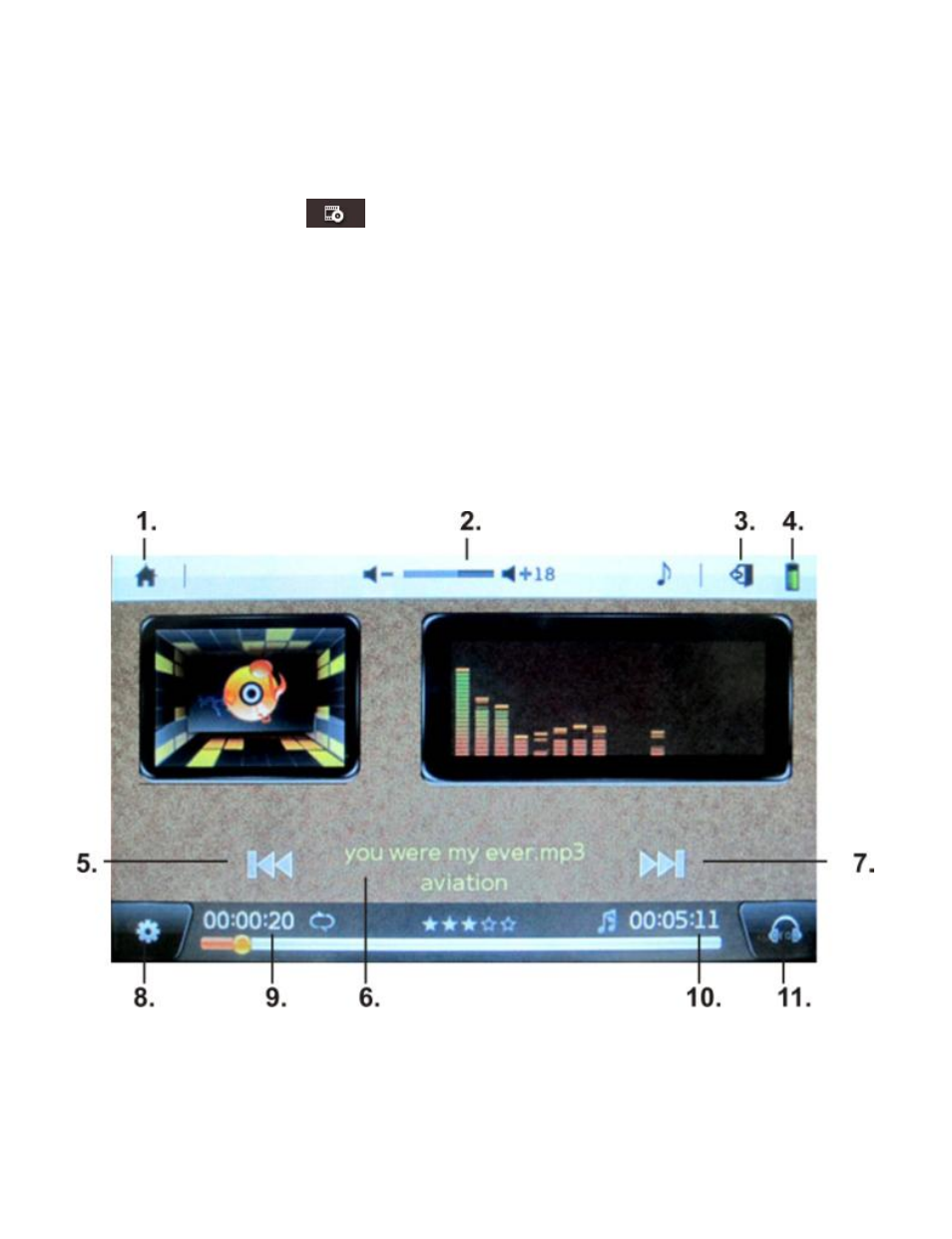 Operation of music mode | Curtis MPK8990UK User Manual | Page 9 / 23