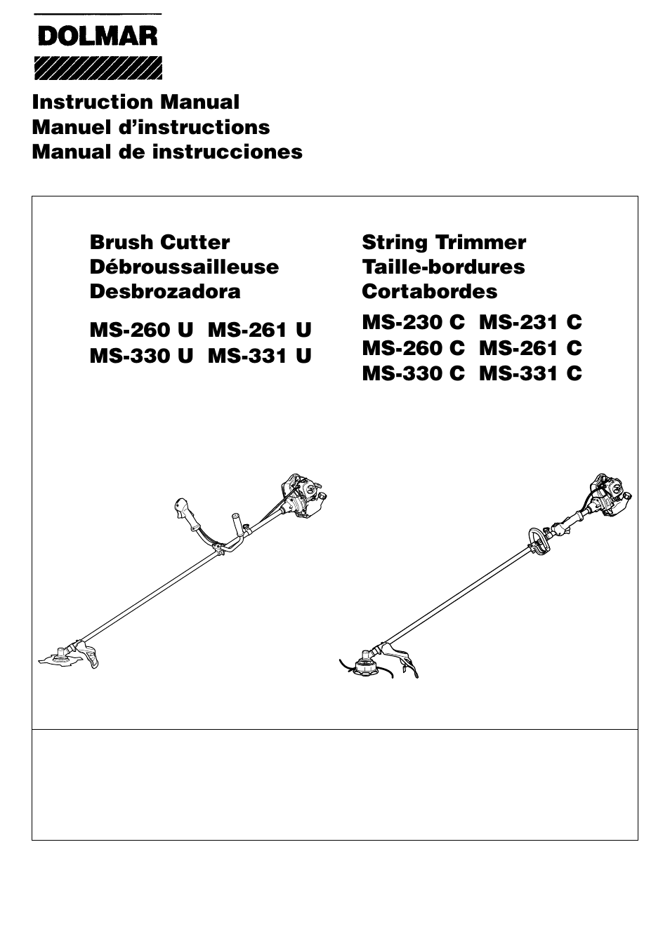 Dolmar MS-261 U User Manual | 44 pages