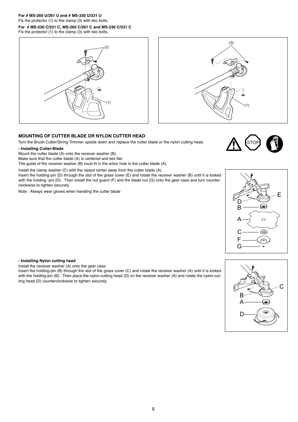 Dolmar MS-261 U User Manual | Page 9 / 44