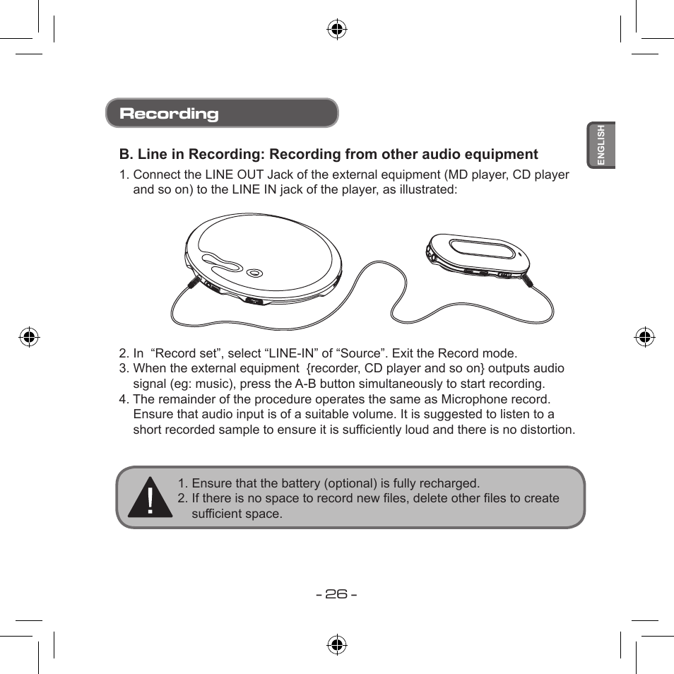 Recording | Curtis MPS533 User Manual | Page 24 / 185