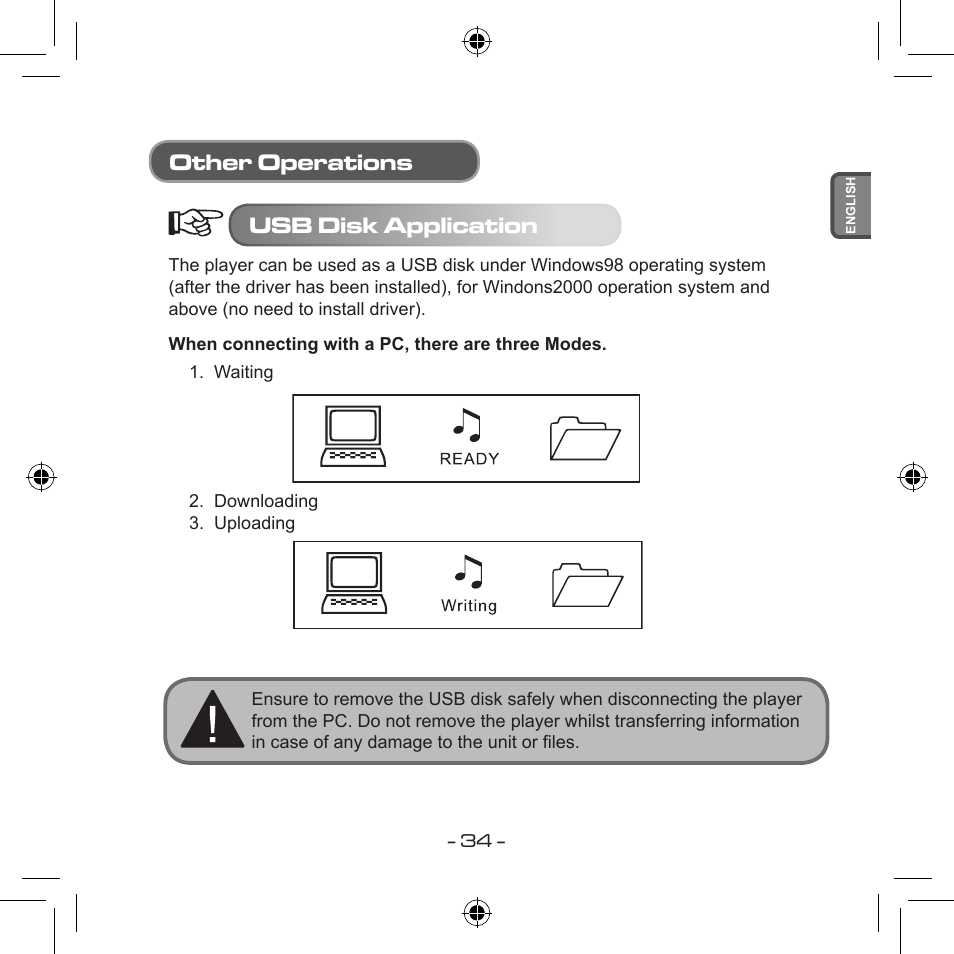 Other operations usb disk application | Curtis MPS533 User Manual | Page 32 / 185