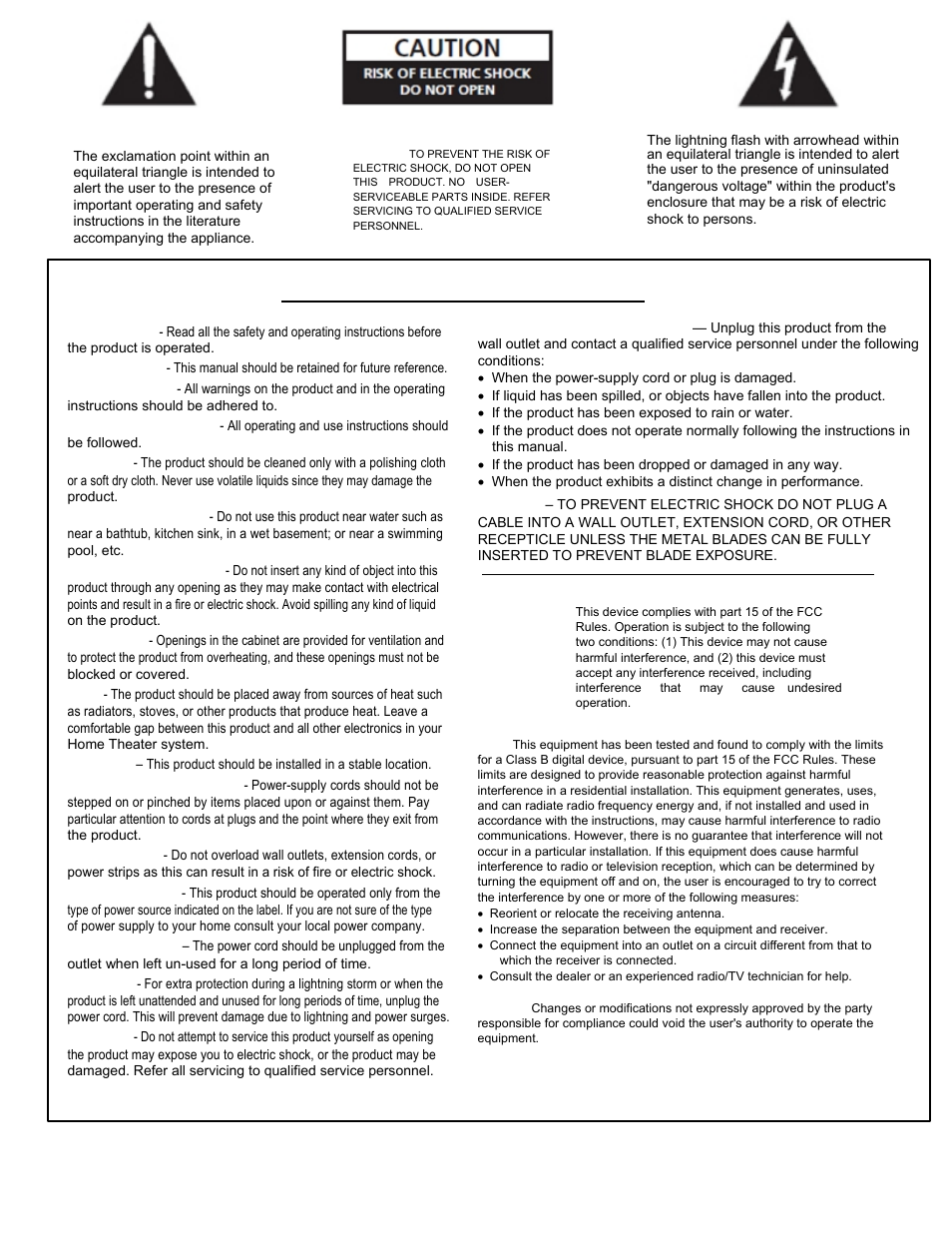 Important safety instructions | Curtis PSB374W User Manual | Page 2 / 7