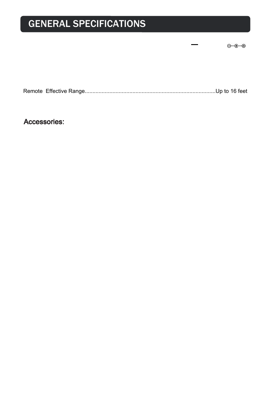 页 12, General specifications | Curtis PSP297 User Manual | Page 14 / 15
