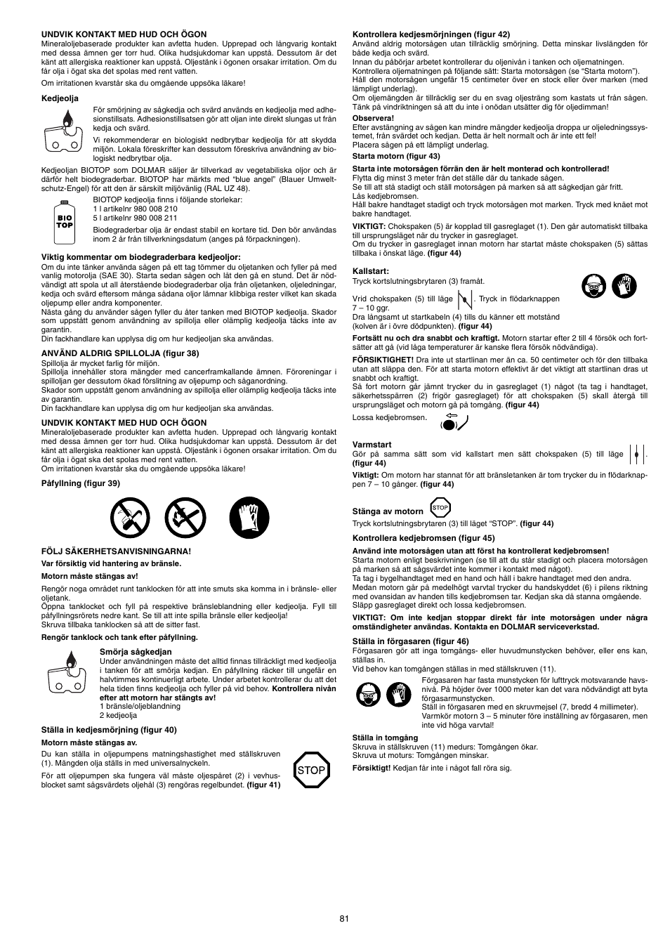 Dolmar PS-220 TH User Manual | Page 81 / 128