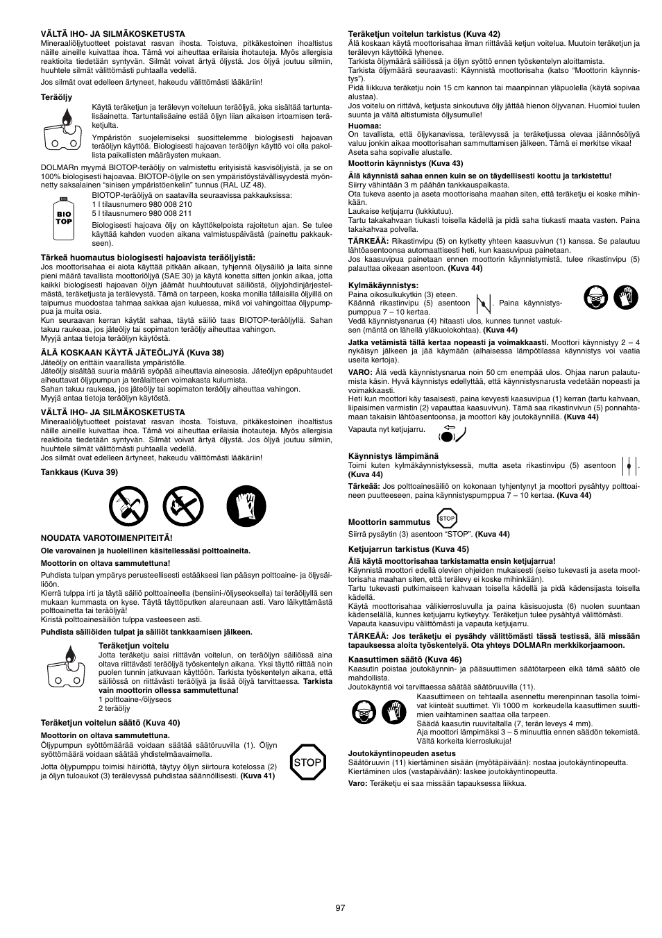 Dolmar PS-220 TH User Manual | Page 97 / 128