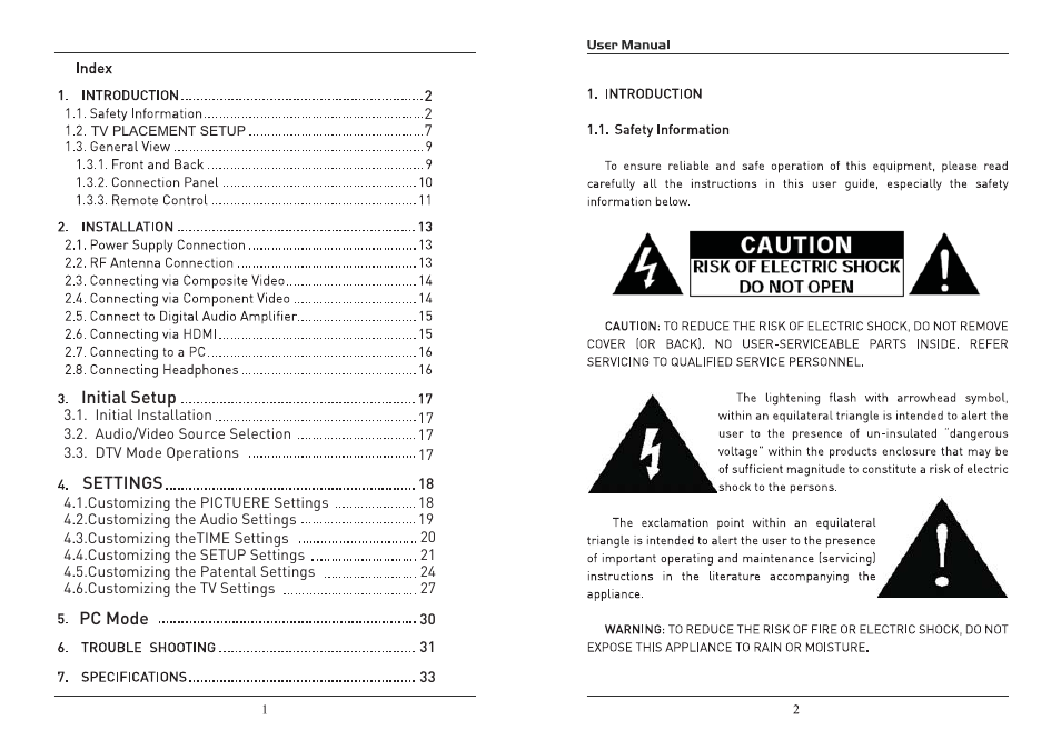 Curtis PLDED3996A-D User Manual | Page 2 / 18