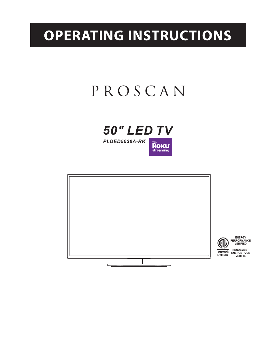 Curtis PLDED5030A-RK User Manual | 33 pages
