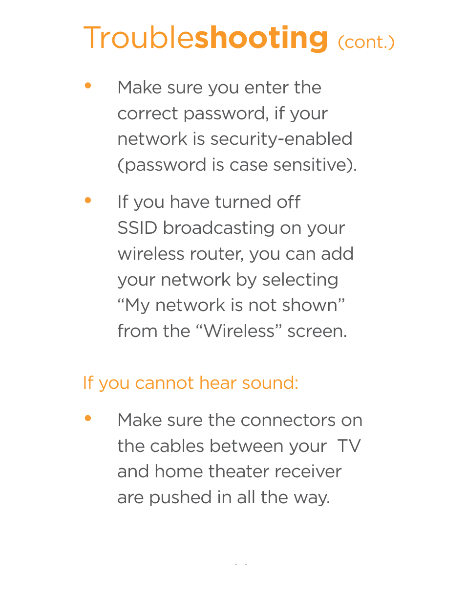 Trouble shooting | Curtis PLDED5030A-RK User Manual | Page 27 / 33