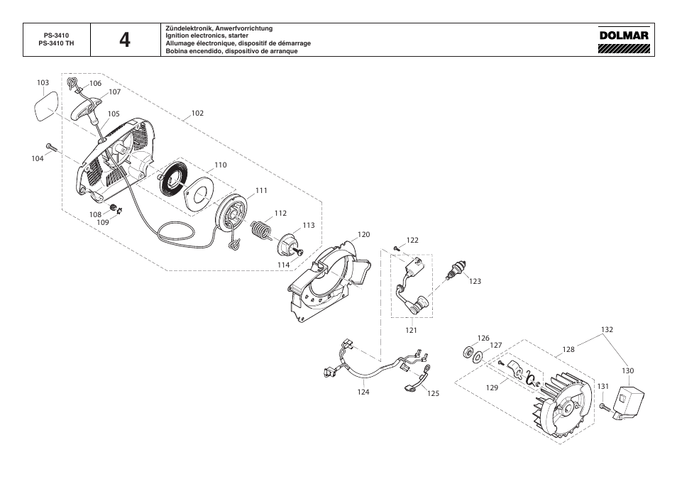 Dolmar PS-3410 TH User Manual | Page 10 / 22