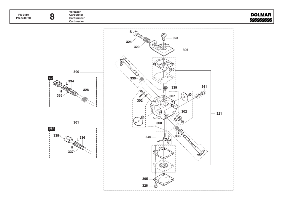 Dolmar PS-3410 TH User Manual | Page 18 / 22