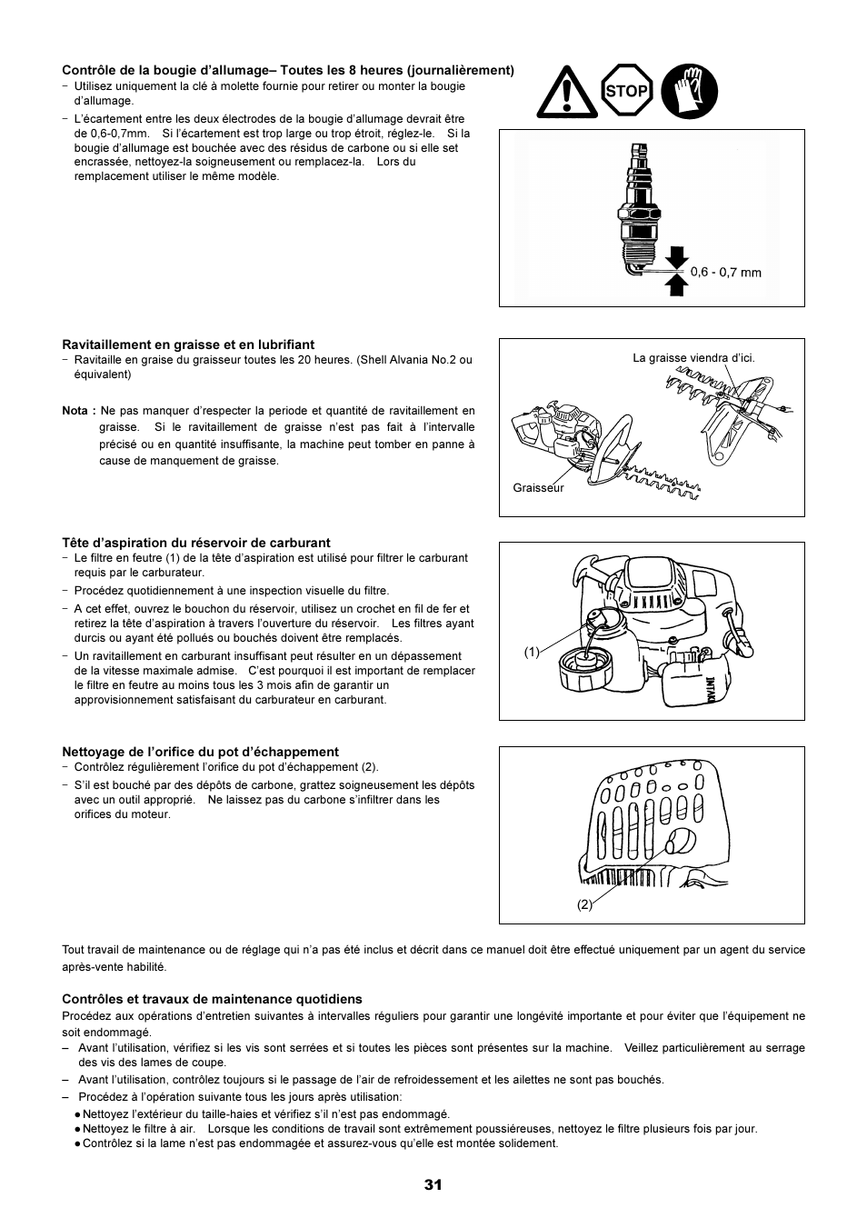 Dolmar HT-2249 D User Manual | Page 31 / 48